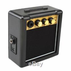 Portable Electric Guitar Amplifier Black Speaker Speakers Amp 3W GT