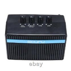 Portable Guitar Bass Mini Amplifier Two Speakers USB Rechargeable 18650 Battery