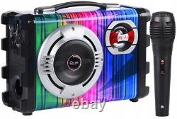 Portable Karaoke 7in1 MP3 SD USB FM Active Speaker Hi-Fi Bluetooth Guitar Input