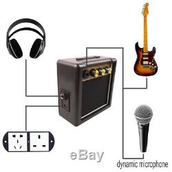 Portable Mini Electric Guitar Amplifier Speaker Speakers Amp & 3M Guitar Cable