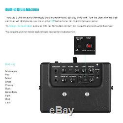 Portable Mini Electric Guitar Amplifier Speaker Speakers Amp 8W 3 Effects Y5R0