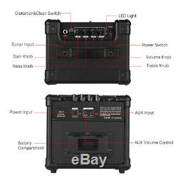 Portable Wireless Electric Guitar Amplifier Speaker Speakers Amp 10W + BT T0X3
