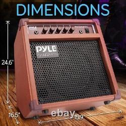 Pyle Portable Electronic Guitar Amplifier 8'' High-Definition Speaker