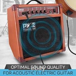 Pyle Portable Electronic Guitar Amplifier 8'' High-Definition Speaker