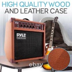 Pyle Portable Electronic Guitar Amplifier 8'' High-Definition Speaker