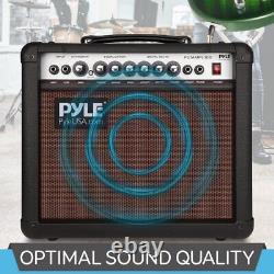 Pyle Portable Electronic Guitar Amplifier-8'' High-Definition Speaker with Bass