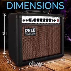 PyleUsa Portable Electric Guitar Amplifier 30 Watt Power 8 Inch