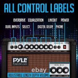 PyleUsa Portable Electric Guitar Amplifier 30 Watt Power 8 Inch