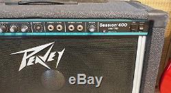 RARE PEAVEY SESSION 400 LIMITED Steel Guitar Amplifier. HUGE BLACK WIDOW SPEAKER