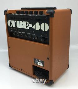 ROLAND Cube-40 Vintage Guitar Amplifier Combo Orange Brown Tested Rare