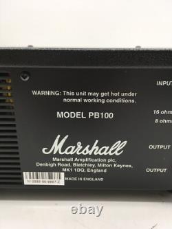 Rare Marshall PB100 Power Brake Guitar Amp Inductive Speaker Attenuator Tested