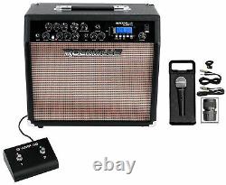 Rockville G-AMP 40 Guitar Amplifier Amp 10 Speaker/Bluetooth/USB/Footswitch+Mic