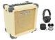 Rockville G-charge 20 Beige Rechargeable Guitar Amplifier Withreverb+headphones