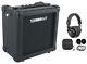 Rockville G-charge 20 Black Rechargeable Guitar Amplifier Withreverb+headphones