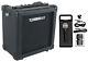 Rockville G-charge 20 Black Rechargeable Guitar Amplifier Withreverb+microphone