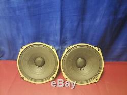 Rola 8 Alinico Pair Full Range Speakers 8 Ohm AO-24398-0 Guitar Tube Amplifier