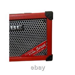 Roland Cube Street Red Battery Powered Stereo Combo Amplifier Used from Japan