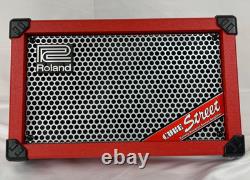 Roland Cube Street Red Battery Powered Stereo Combo Amplifier used