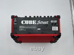 Roland Cube Street Red Guitar Amp Compact Modeling Amplifier, Tested & Working