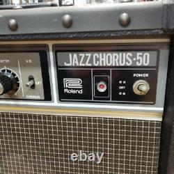 Roland JC-50 Jazz Chorus 50 watt Guitar Amp 50W speaker Black USED from Japan