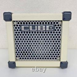 Roland Micro Cube GX M-CUBE Portable Guitar Amplifier White Used From Japan