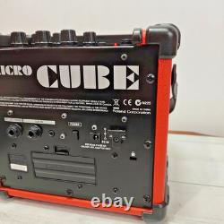 Roland Micro Cube Portable 2W Guitar Amplifier N225 Red Used from Japan