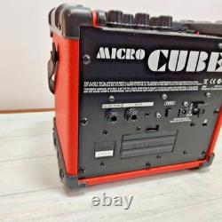 Roland Micro Cube Portable 2W Guitar Amplifier N225 Red Used from Japan