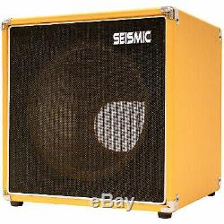 Seismic Audio 1x12 GUITAR SPEAKER CAB EMPTY Cube Cabinet Orange Tolex