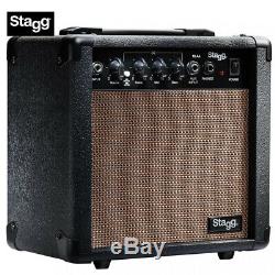 Stagg 10 Watts Acoustic Guitar Amplifier with 8 Speakers and 3 Band Equalizer