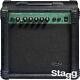 Stagg 15-watt 6.5 Speaker Guitar Amplifier Black With Digital Reverb