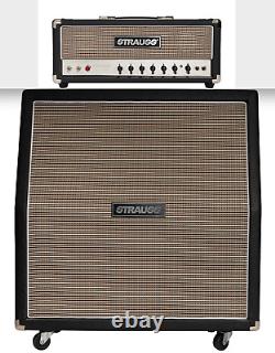 Strauss SVT-H50R 50 Watt Valve Amplifier Head with Reverb plus 4x12 Cabinet blk