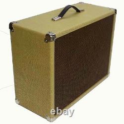 SubZ 1x12 Extension Guitar Speaker Cabinet Tweed Tolex Oxblood Grill Open