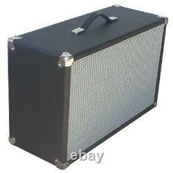 SubZ 2x10 Extension Guitar Speaker Cabinet Pine Black with Silver Closed