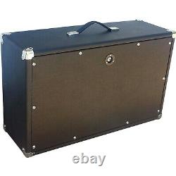SubZ 2x10 Extension Guitar Speaker Cabinet Pine Black with Silver Closed