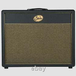 Suhr 2x12 Guitar Amp Speaker Cabinet, Gold Grill, Celestion Vintage 30 Loaded