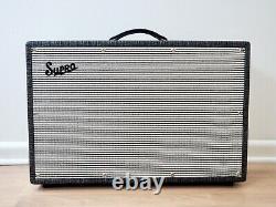 Supro 1799 Black Magick Statesman 2x12 Guitar Amp Extension Speaker Cabinet BD12