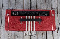 Supro Delta King 12 Electric Guitar Amplifier Scarlett & Creme with Footswitch