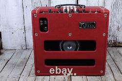 Supro Delta King 12 Electric Guitar Amplifier Scarlett & Creme with Footswitch