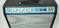 TONE MACHINE! Harmony H305A 1960's Tube Guitar Amp In Fender Cab with12 Speaker