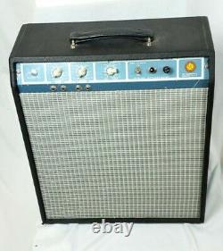 TONE MACHINE! Harmony H305A 1960's Tube Guitar Amp In Fender Cab with12 Speaker