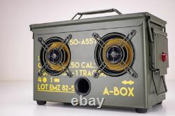 The Original Ammo Can Speaker. 50 CAL A-BOXT OLIVE DRAB