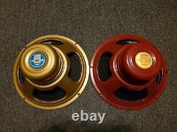 Two Celestion 12 16 ohm Alnico Guitar Speakers, Gold & Ruby buy one or both