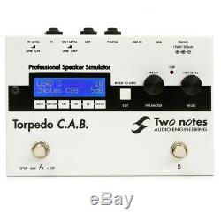 Two Notes Audio Engineering Torpedo C. A. B. Speaker Simulator Guitar Amp Pedal