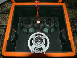 UN-LOADED 3x12 SonSetBeach SSB312 Orange Speaker Cab Use Your Speakers! NEW