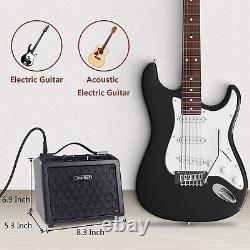 US Rechargeable Portable Electric Guitar Amplifier Speaker Amp Bass Distortion
