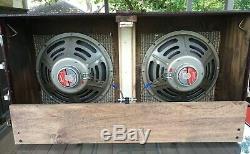 VINTAGE JENSEN C12R 2 x 12 SPEAKERS ELECTRIC GUITAR AMP EXTENSION CAB CABINET