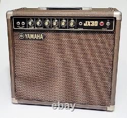 VINTAGE YAMAHA Combo AMPLIFIER & 12 in Speaker JX30 8767 120 Volt 40 Watts BROWN