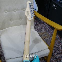 VOX APC-2 Aqua Green Mini Guitar with Built-in Amplifier, Effects, and Rhythm Ma