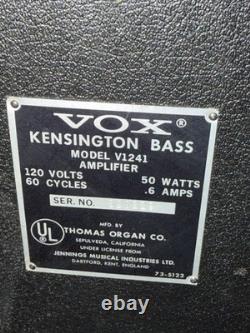 VOX Kensington Bass V1241 1960's Bass Amplifier 1x15 22watt Works