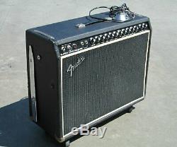 VTG Fender Super Twin Reverb Tube Amplifier Speaker Cab Combo + Foot Switch